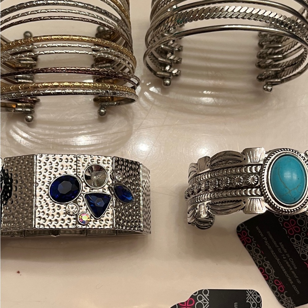 Chic Silver and Gold Cuff Bracelets